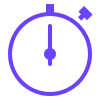 Decreased handle time icon