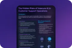 AI Risks in Customer Support Operations one pager cover