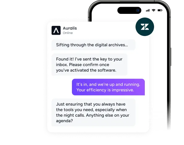 Auralis AI agent integration for Zendesk
