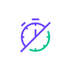 Decreased handle time icon