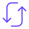 Sync and summarize icon