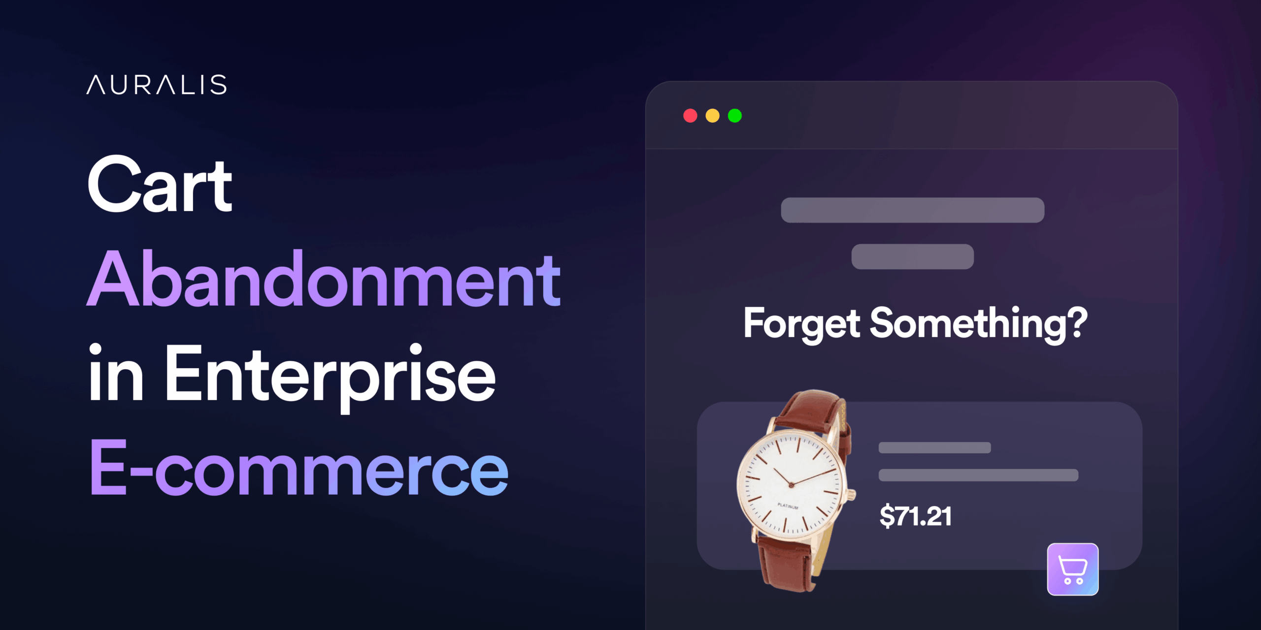 Cart Abandonment in Enterprise E-commerce