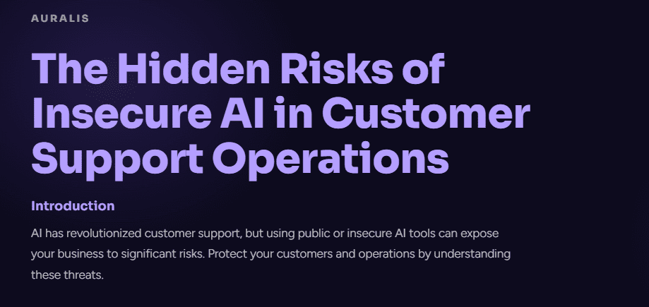 Risks in Customer Support preview